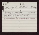Harry Z. Miller oral history interview, February 7, 1999